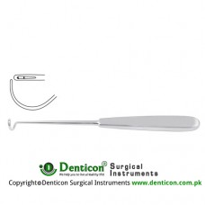 Deschamps Ligature Needle Blunt for Right Hand Stainless Steel, 20 cm - 8"